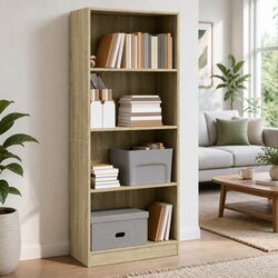 Brown Bookcase: Simple, Effective Storage Solution