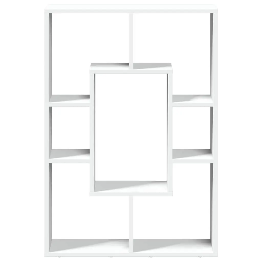 Bookcase White 63x20x90 cm Engineered Wood Storage Shelving Unit Display Shelf