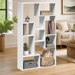 Compact White Bookcase 72x20x120.5 cm - Perfect for You
