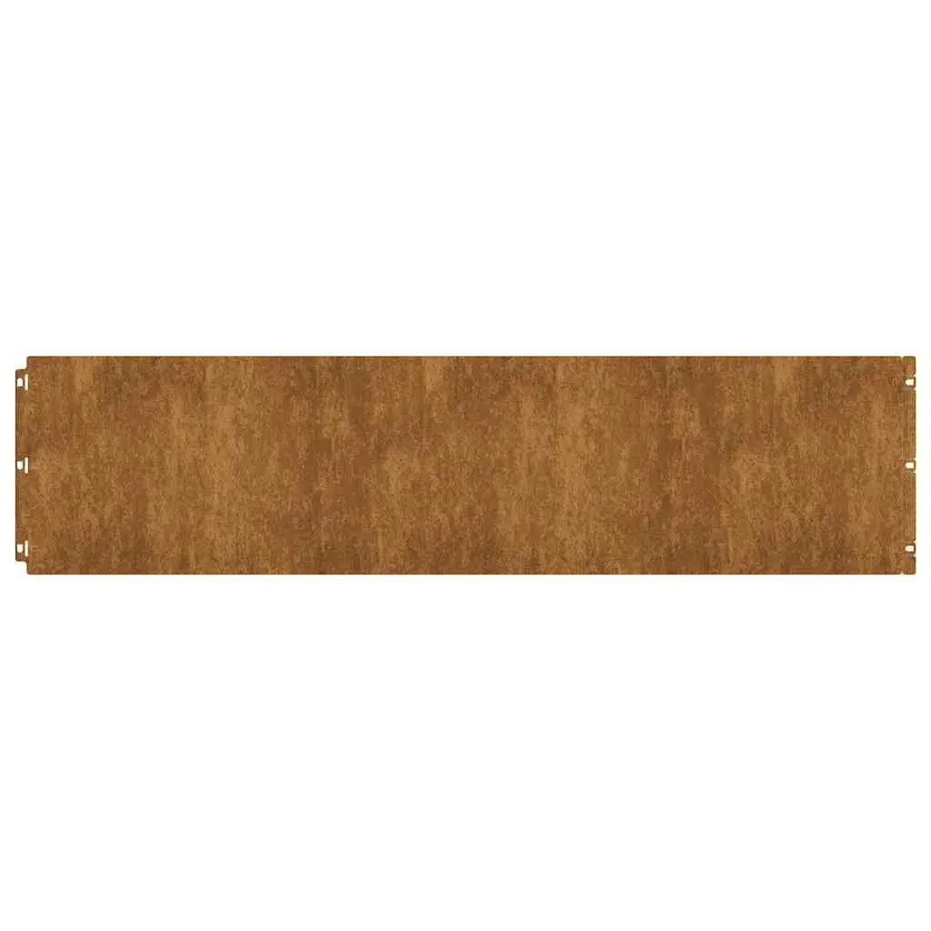 Lawn Edging Borders Brown 25x103 cm Flexible Weathering Steel Durable Low Maintenance