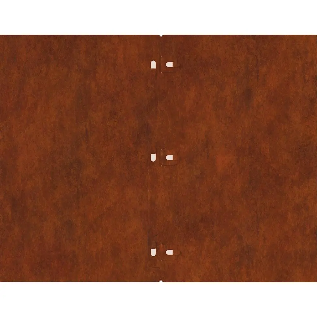 Lawn Edging Borders Brown 25x103 cm Flexible Weathering Steel Durable Low Maintenance