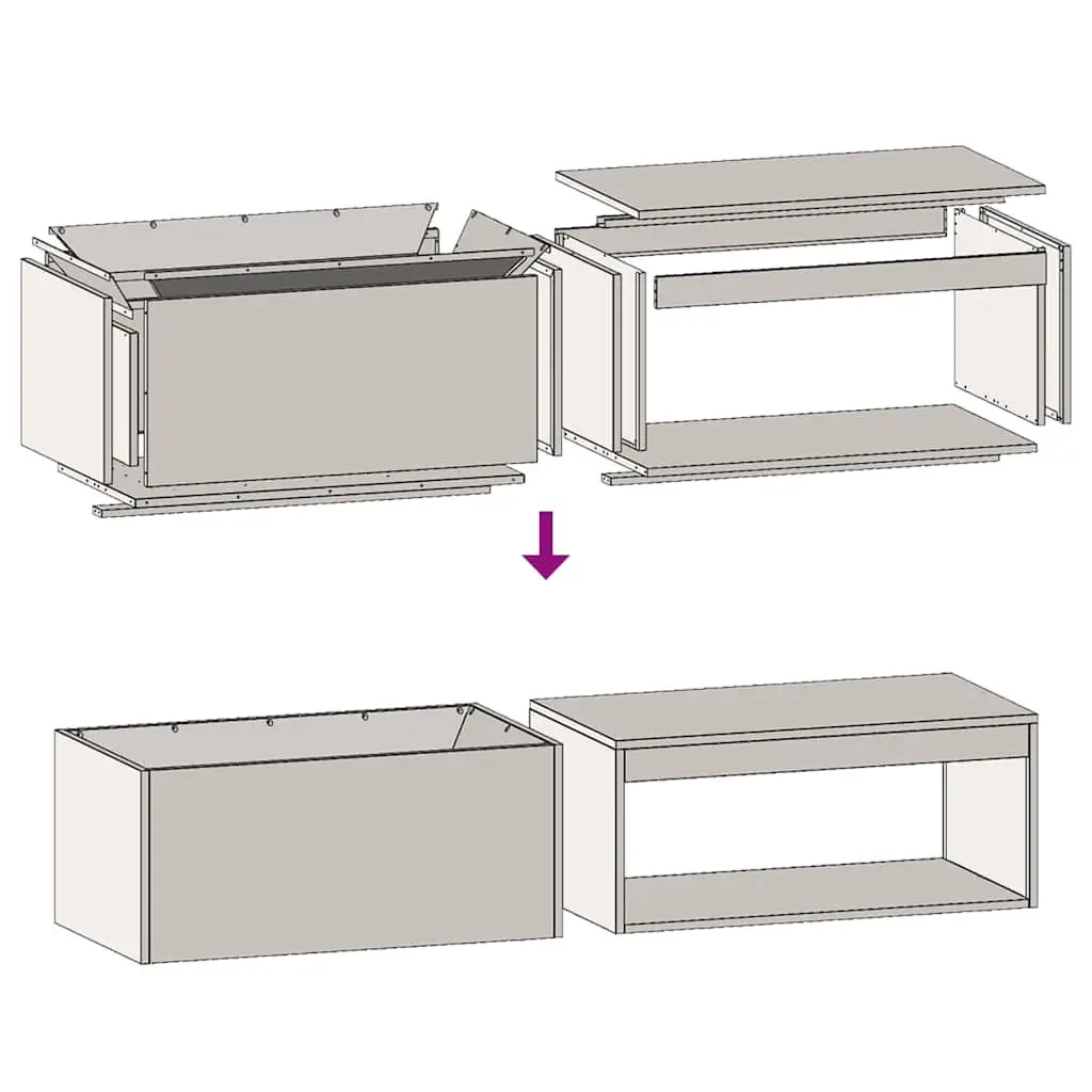 Rectangular Outdoor Fire Pit 160cm