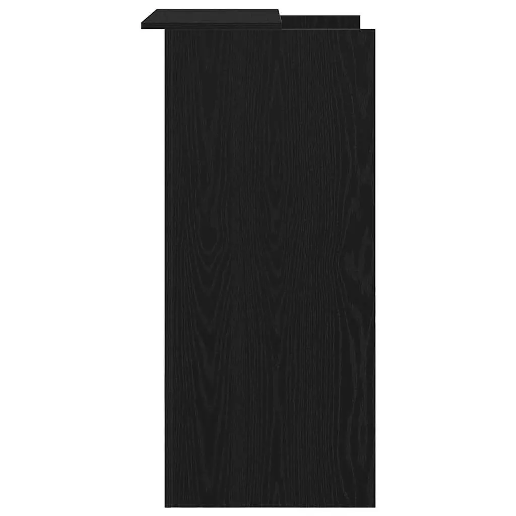 Reception Desk with Counter Shelf Black 55x50x103.5 cm Engineered Wood Office Furniture