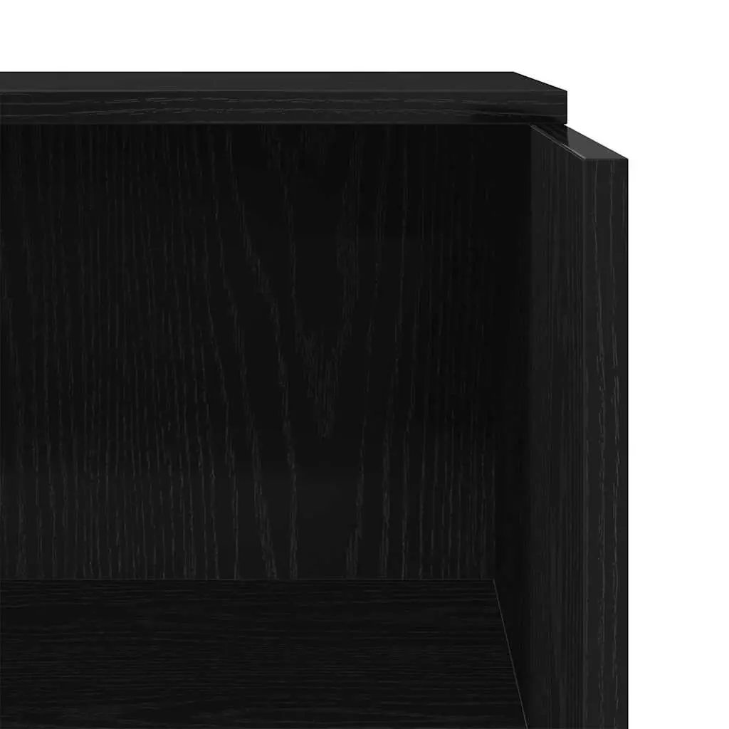 Reception Desk with Counter Shelf Black 55x50x103.5 cm Engineered Wood Office Furniture