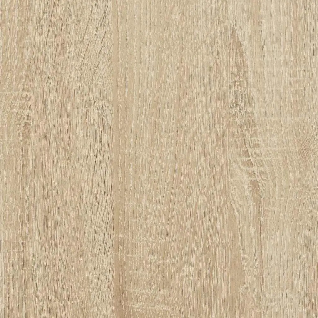Reception Desk Brown Engineered Wood Office Counter 55x50x103.5cm Storage Shelf