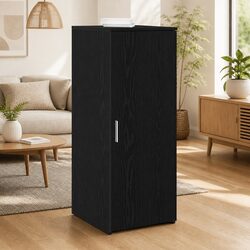 Black Storage Cabinet - Compact & Reliable 40x45x103.5 cm
