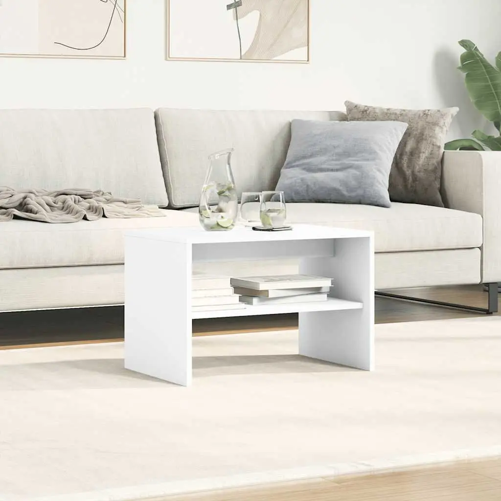 TV Cabinet White 60x40x40 cm Engineered Wood Shelf Media Storage Unit