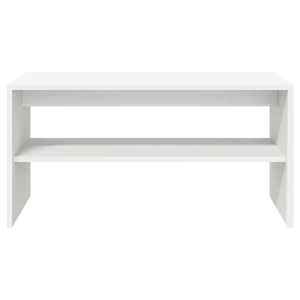 TV Cabinet White 60x40x40 cm Engineered Wood Shelf Media Storage Unit