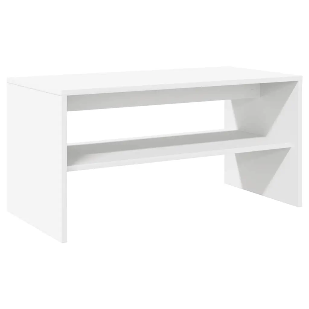 TV Cabinet White 60x40x40 cm Engineered Wood Shelf Media Storage Unit