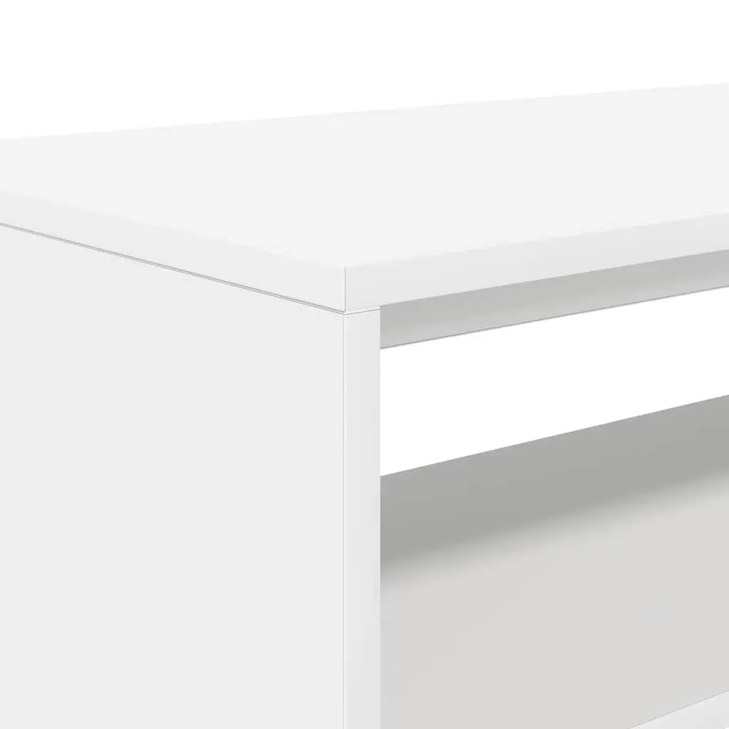 TV Cabinet White 60x40x40 cm Engineered Wood Shelf Media Storage Unit