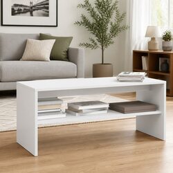 Concise White TV Cabinet 100x40x40 cm Design