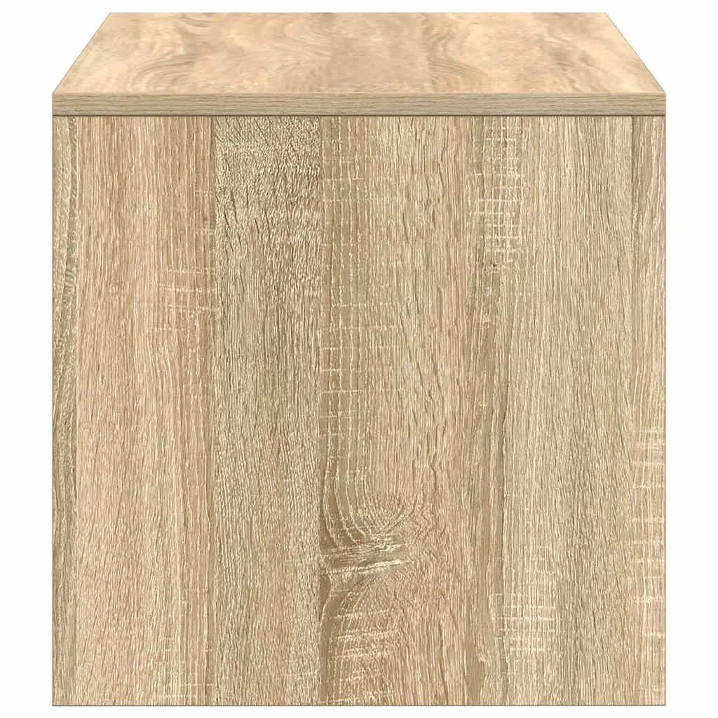 TV Cabinet Engineered Wood Brown Living Room Storage Unit 100x40x40cm