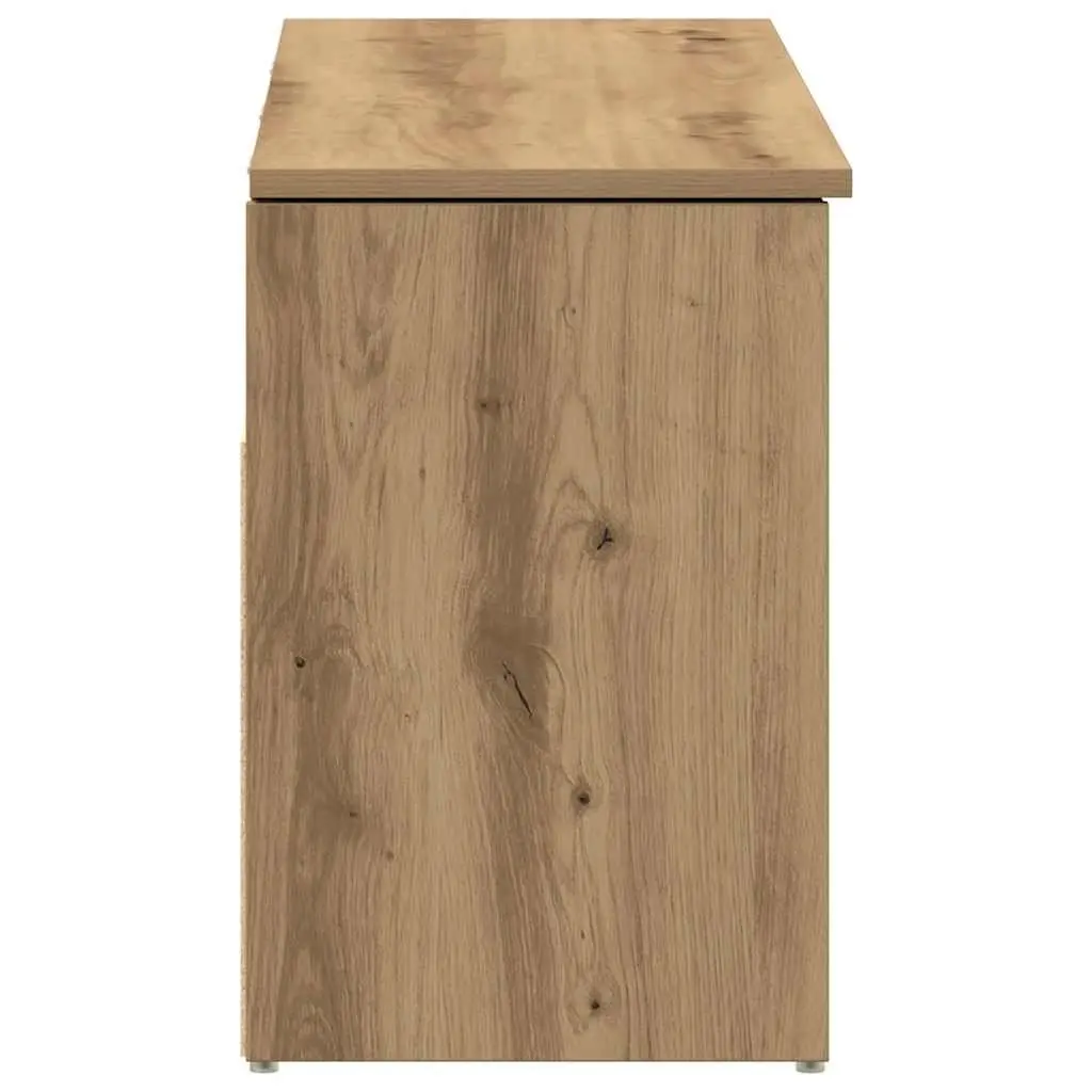 Shoe Bench 102x30.5x45cm Brown Engineered Wood Organiser Storage Seating Furniture