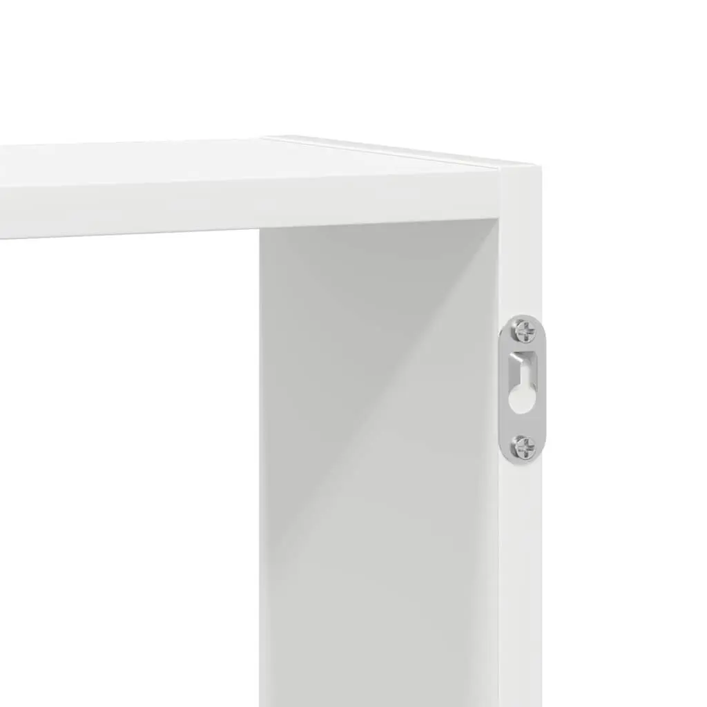 Wall Cube Shelf White 5 Compartments Floating Storage Organizer Home Decor