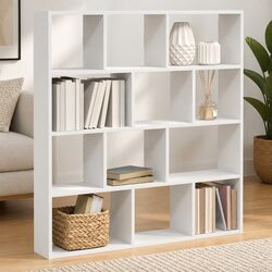 12-Compartment Wall Shelf for Smart Organization