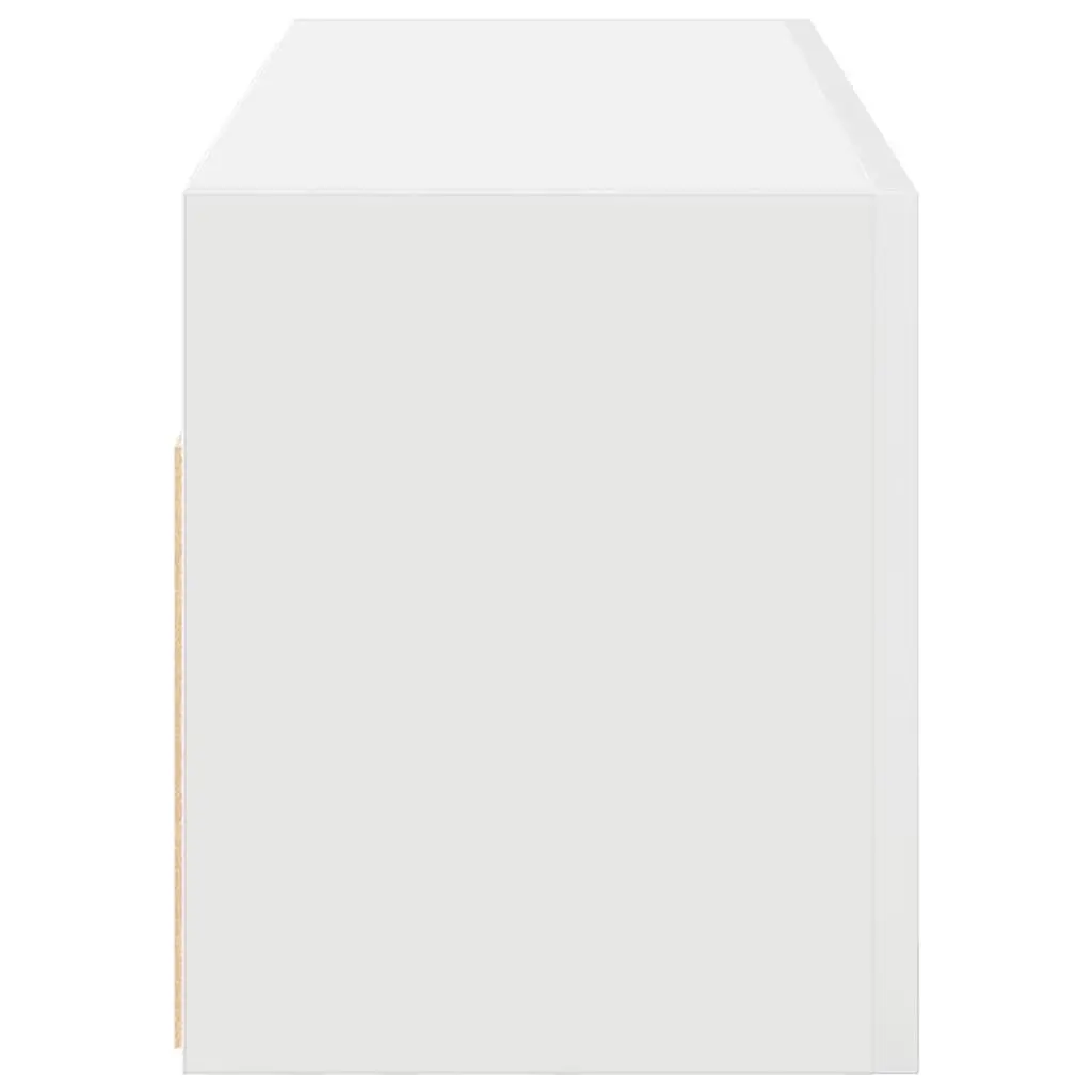 Bathroom Cabinet White Engineered Wood 80x25x30cm Moisture Resistant Storage Unit