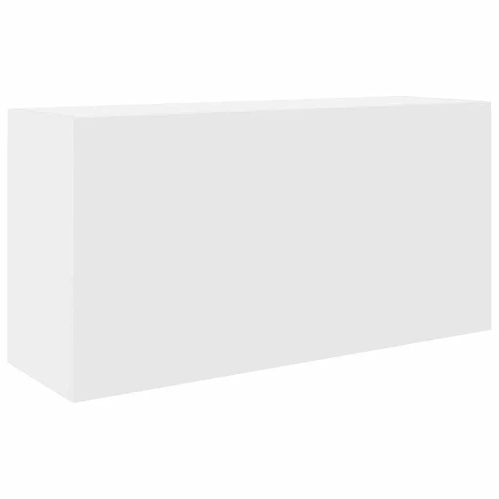 White Bathroom Wall Cabinet with Ample Storage 80x25x40 cm