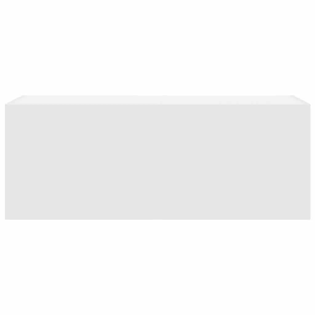 White Bathroom Wall Cabinet with Ample Storage 80x25x40 cm