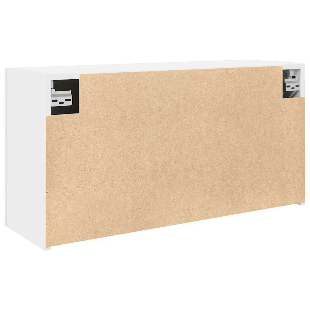 White Bathroom Wall Cabinet with Ample Storage 80x25x40 cm