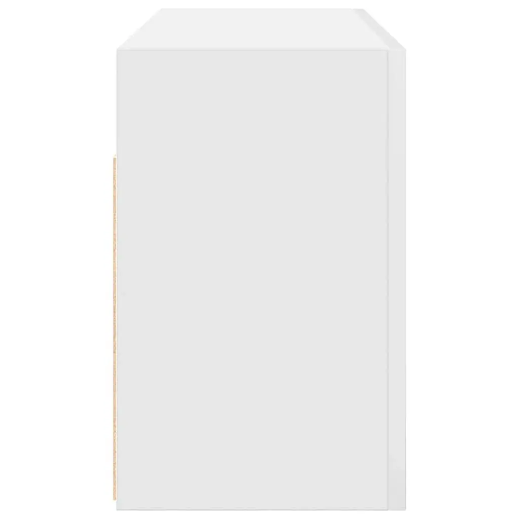 White Bathroom Wall Cabinet with Ample Storage 80x25x40 cm