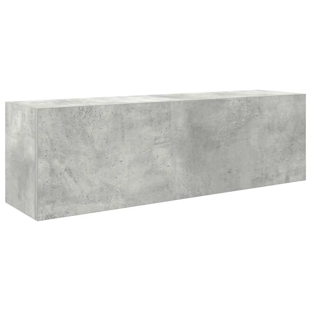 Grey Bathroom Wall Cabinet 100x25x30 cm