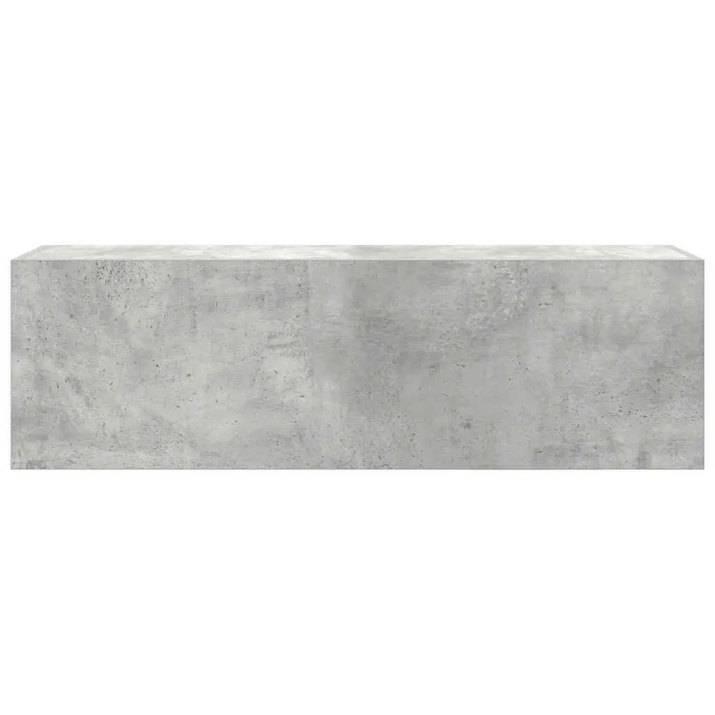 Grey Bathroom Wall Cabinet 100x25x30 cm
