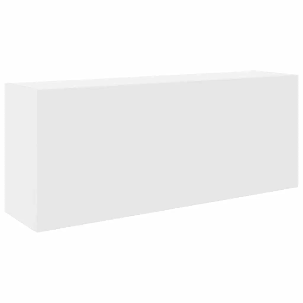 Bathroom Wall Cabinet White Engineered Wood Storage Vanity Unit 100x25x40cm