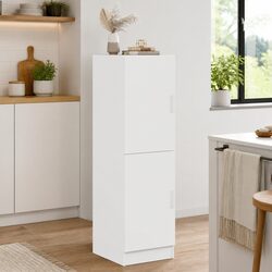 White Kitchen Storage Unit with Doors