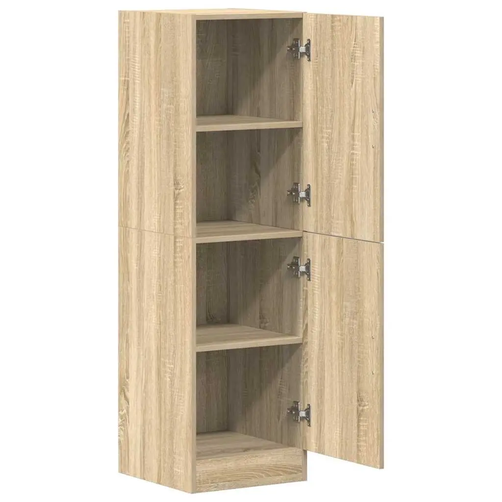 Kitchen Cabinet Brown 38x41.5x131.5 cm Engineered Wood Storage Unit