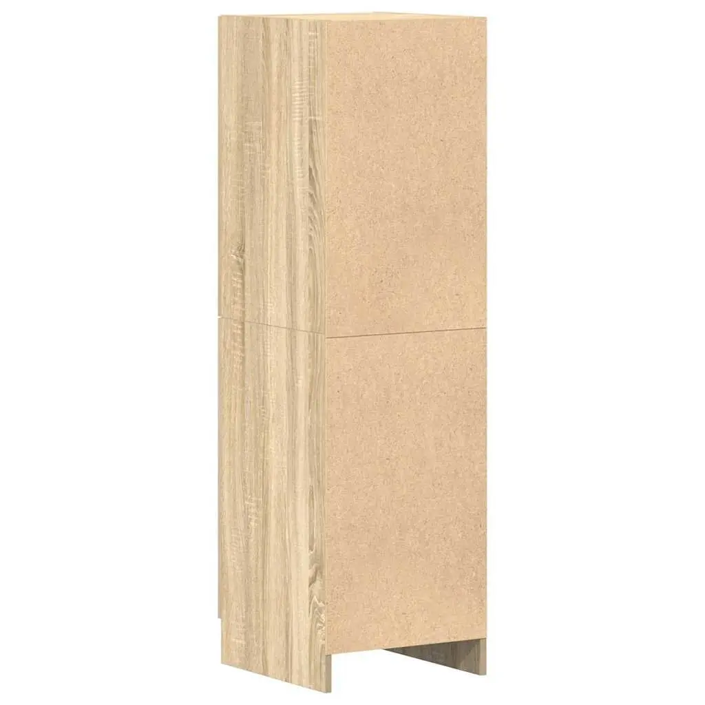 Kitchen Cabinet Brown 38x41.5x131.5 cm Engineered Wood Storage Unit