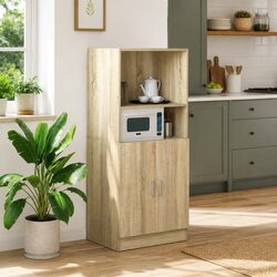 Kitchen Cabinet 57x41.5x131.5cm Brown Wood
