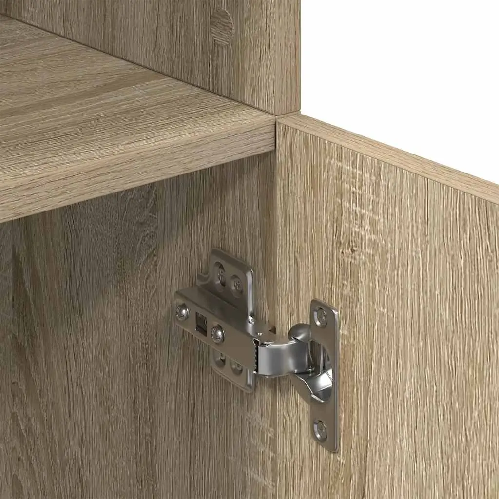 Kitchen Cabinet Brown 57x41.5x131.5cm Engineered Wood Storage Organizer