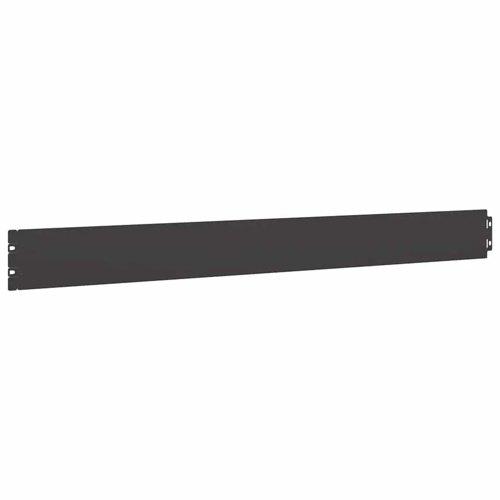 Garden Lawn Edging 50 pcs Black Steel Borders 10x103 cm Landscape Edger