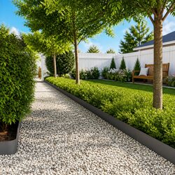 Friendly Black Steel Lawn Edging: 10 pcs for Your Space