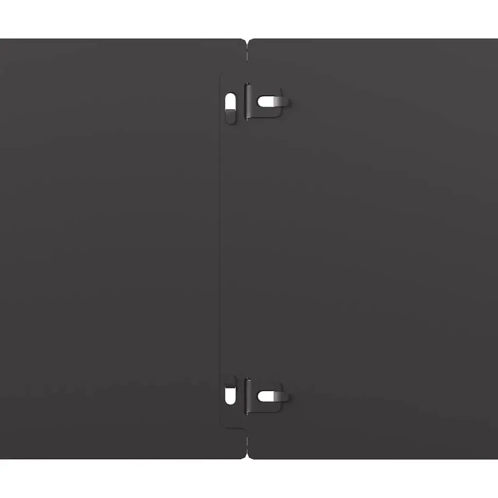 Garden Lawn Edging 10 pcs Black Steel Borders 20x103 cm Landscape Edger