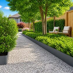 Concise and Confident Anthracite Steel Garden Edging