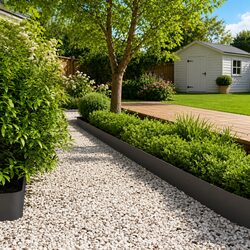 Friendly Lawn Edging Kit: 30 Pieces of Steel, 20x103cm Each