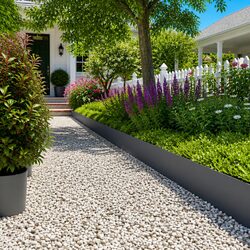 Concise and Effective Lawn Edging - 10pcs Steel Strips
