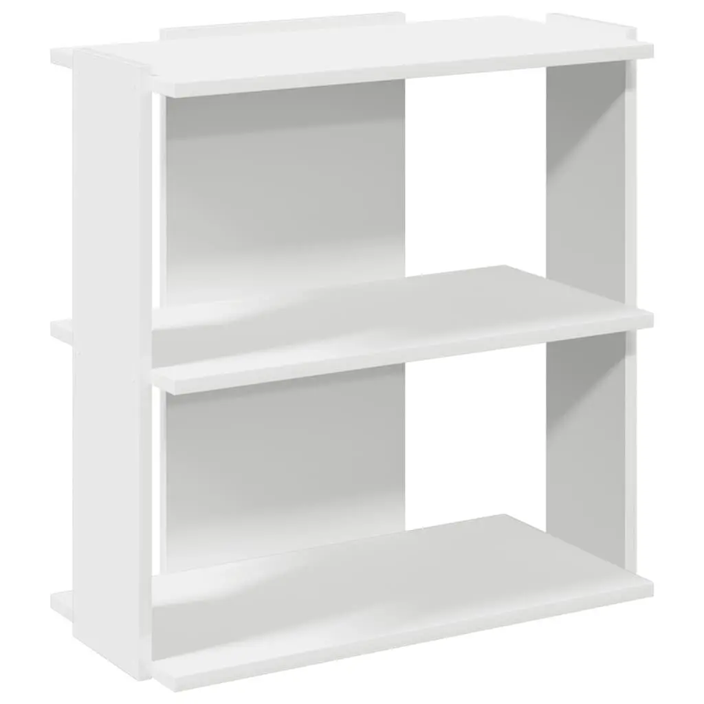 3TierStorageUnitDisplayOrganiserWhite60x30x60cmEngineeredWoodShelvingBookcase