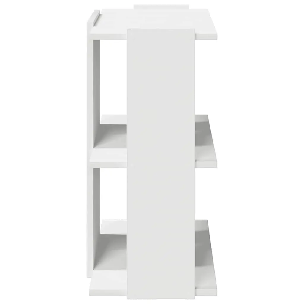 3TierStorageUnitDisplayOrganiserWhite60x30x60cmEngineeredWoodShelvingBookcase