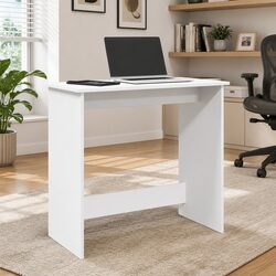 White Writing Desk 80x40x75 cm—Compact Yet Spacious