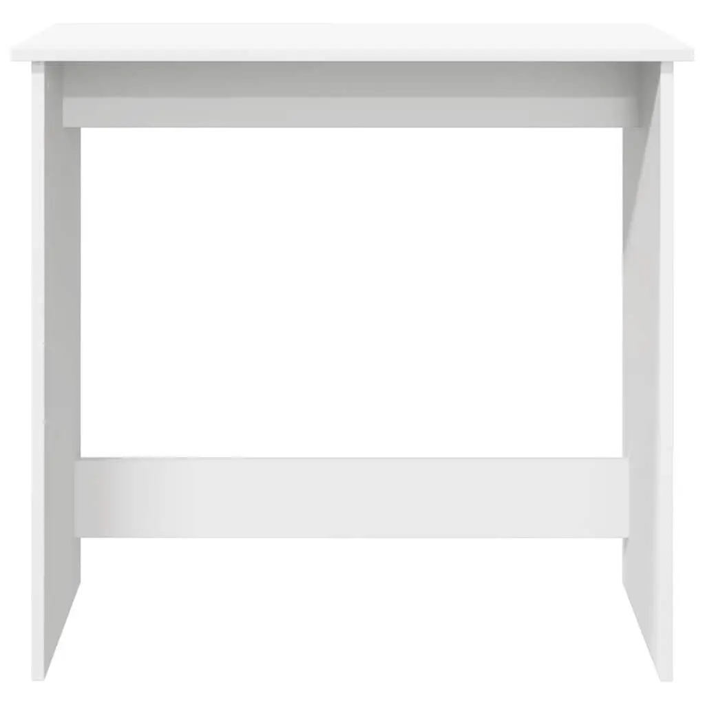 Writing Desk White 80x40x75 cm Engineered Wood Spacious Work Surface
