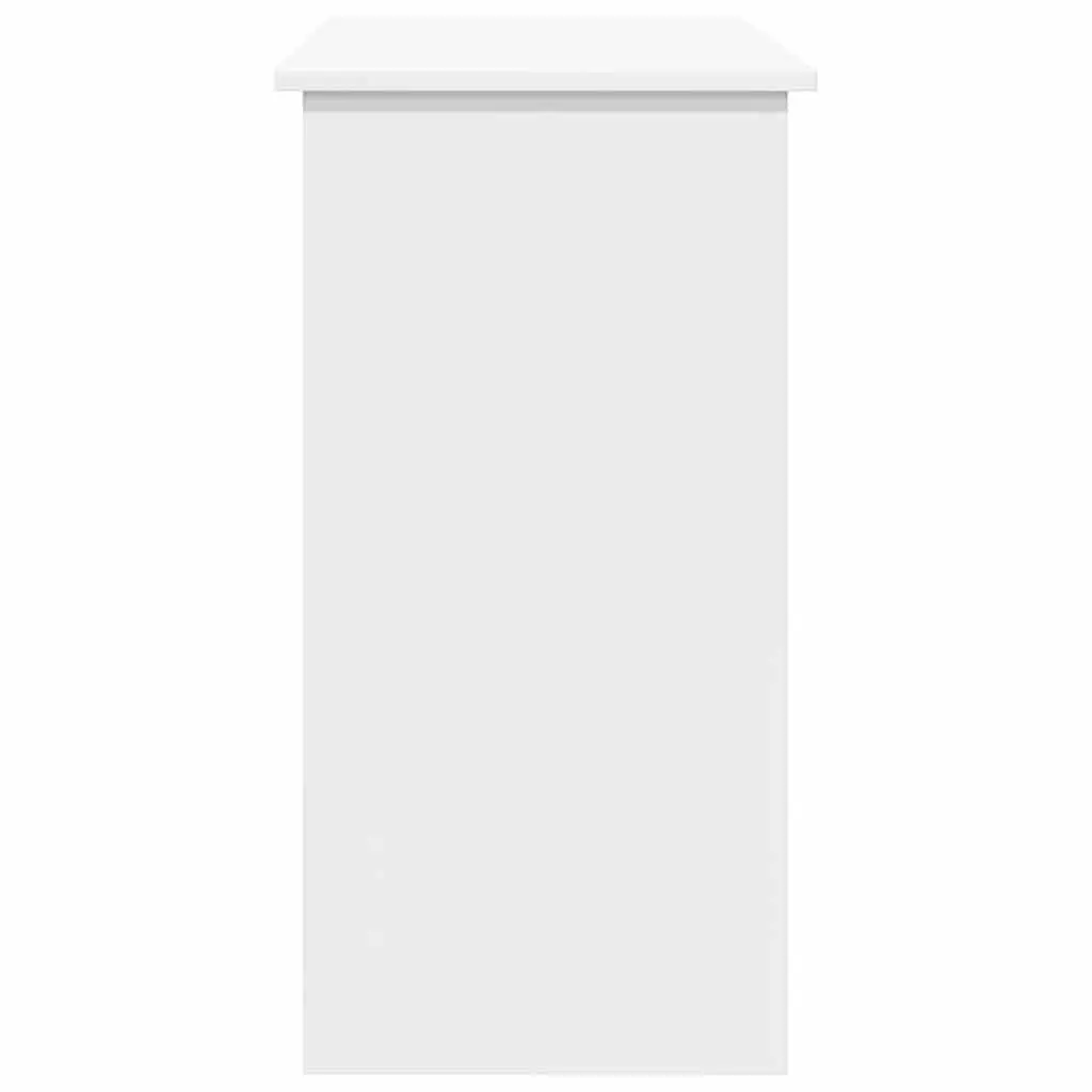 Writing Desk White 80x40x75 cm Engineered Wood Spacious Work Surface