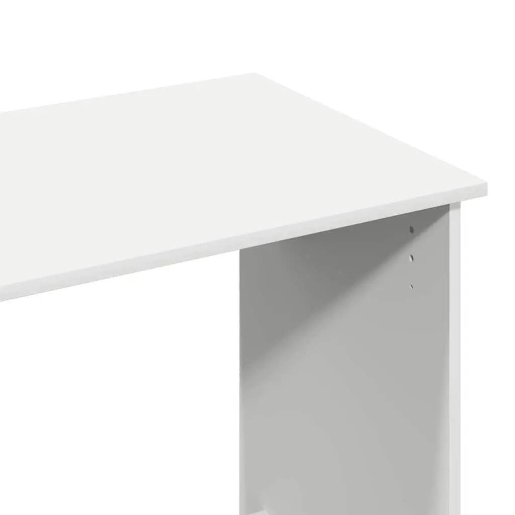 Writing Desk White 80x40x75 cm Engineered Wood Spacious Work Surface