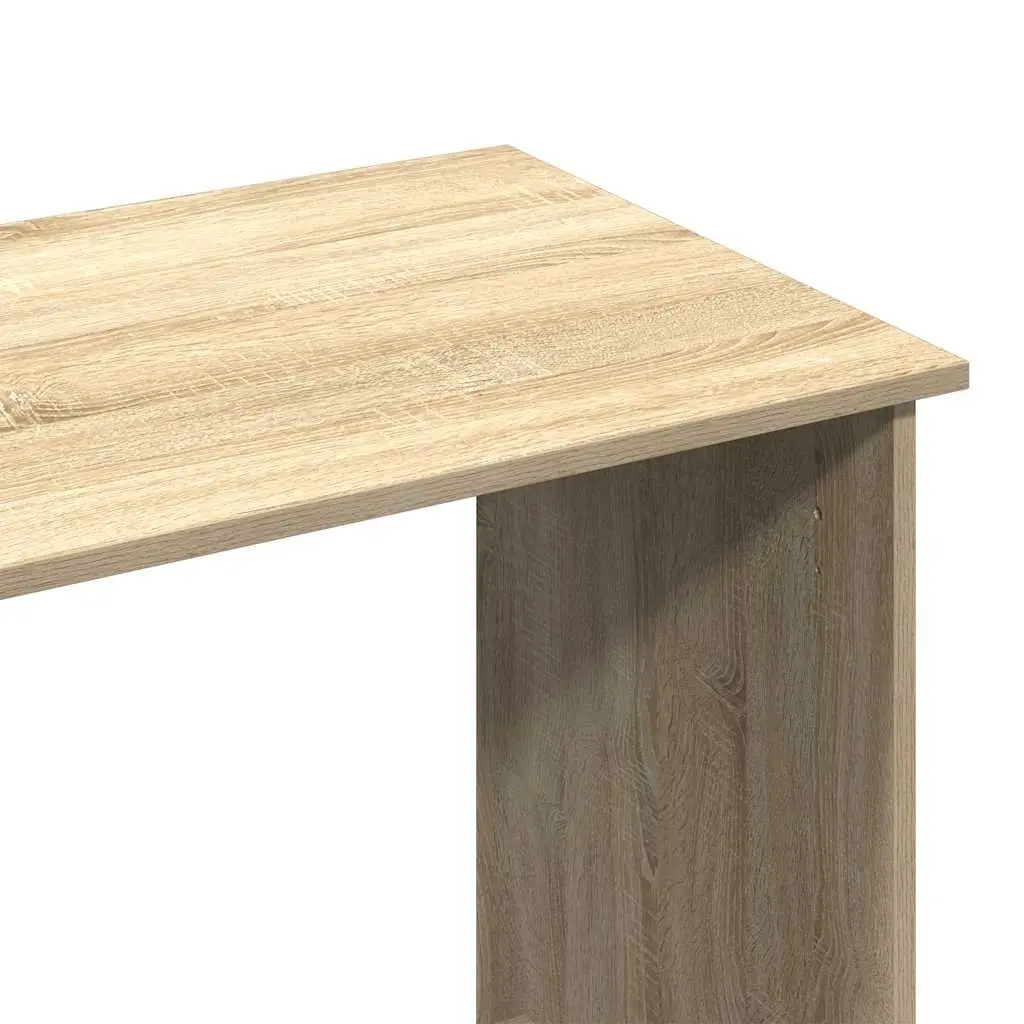 Writing Desk Brown 102L x 50W x 75H cm Spacious Work Surface Engineered Wood