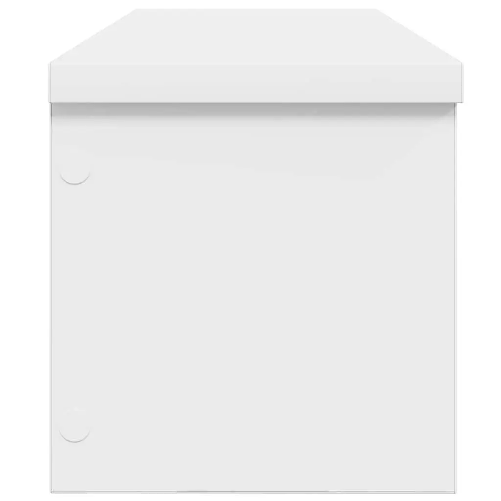 Kitchen Rack White Stackable Organiser Storage Shelf 60 x 15 x 16 cm