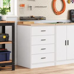 Compact and Stylish Garage Storage Cabinet for Tools