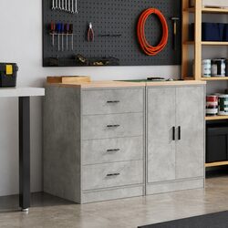 Garage Storage Cabinet 60x51x85cm