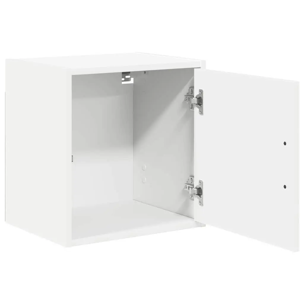 Wall Cabinet White Engineered Wood Wall-mounted Organiser