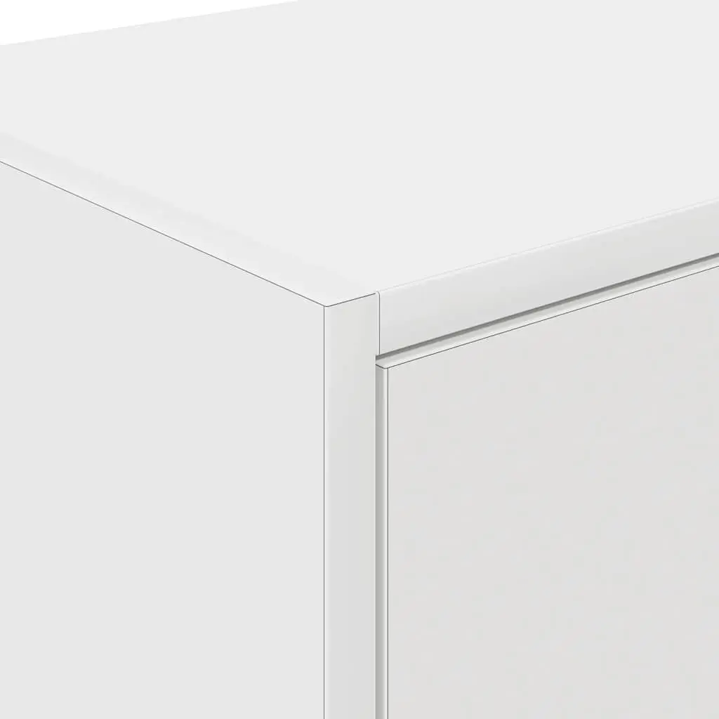 Wall Cabinet White Engineered Wood Wall-mounted Organiser